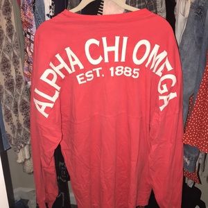Alpha Chi Omega spirit jersey